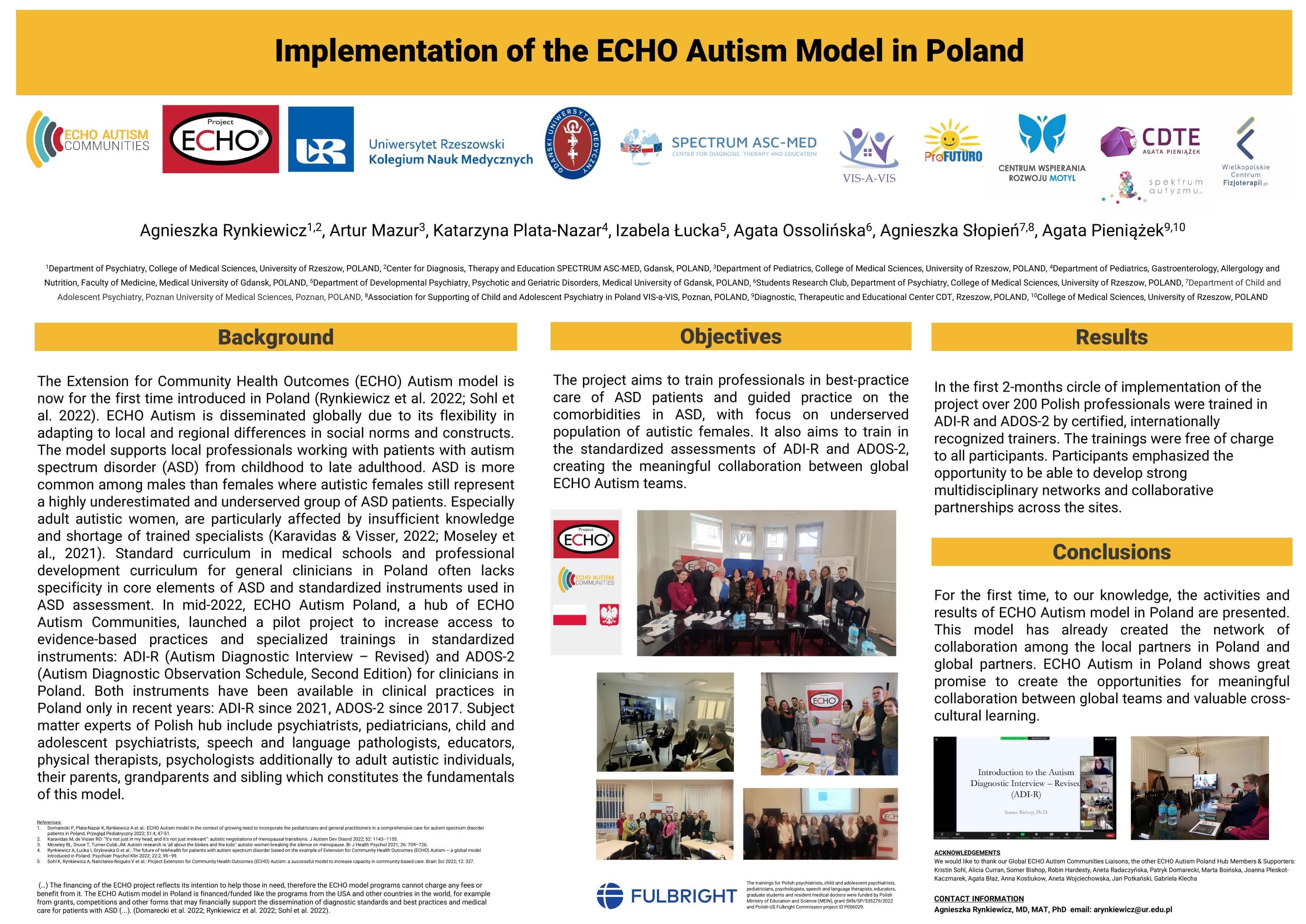 ECHO Autism Poland INSAR 2023 449191